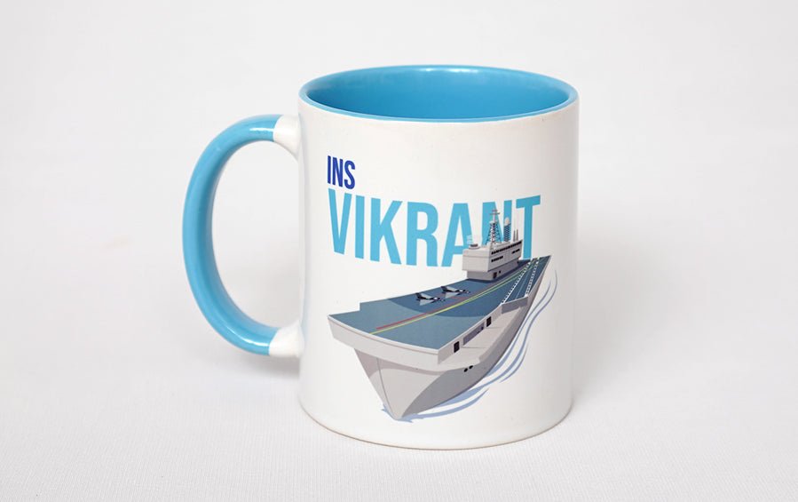 INS VIKRANT | Coffee Mug - Cups & Mugs - indic inspirations