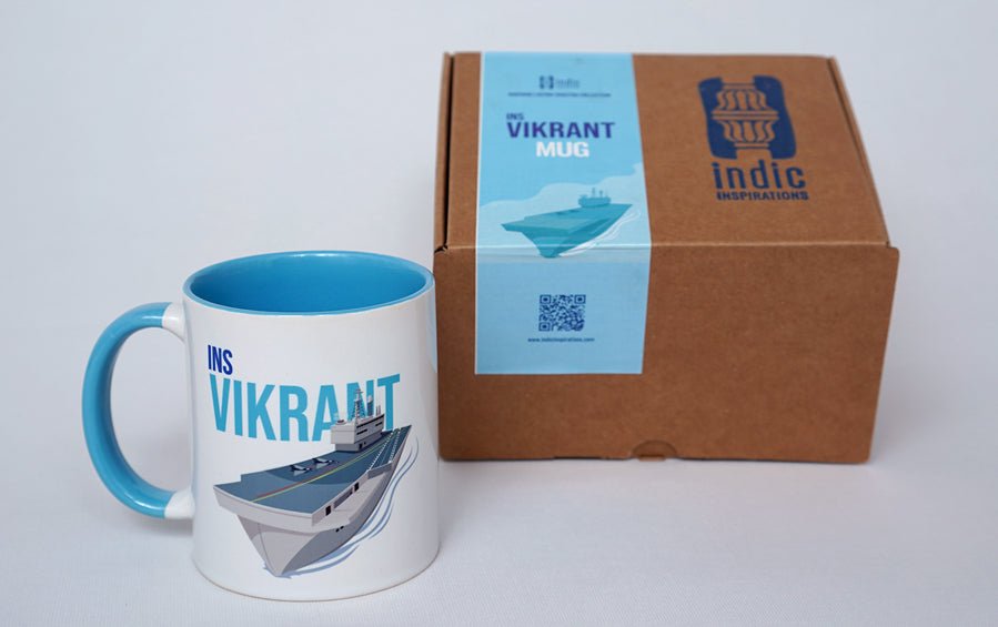 INS VIKRANT | Coffee Mug - Cups & Mugs - indic inspirations