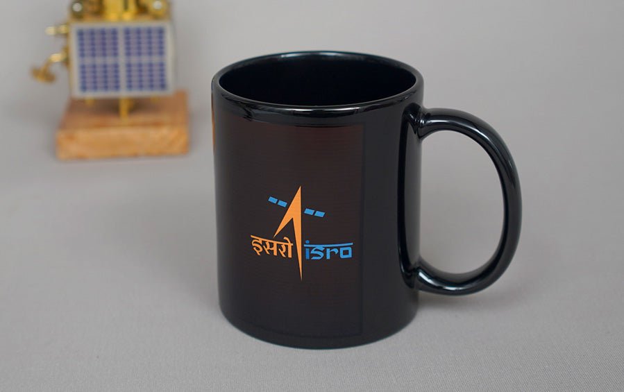 ISRO GSLV Mug Black - Cups & Mugs - indic inspirations