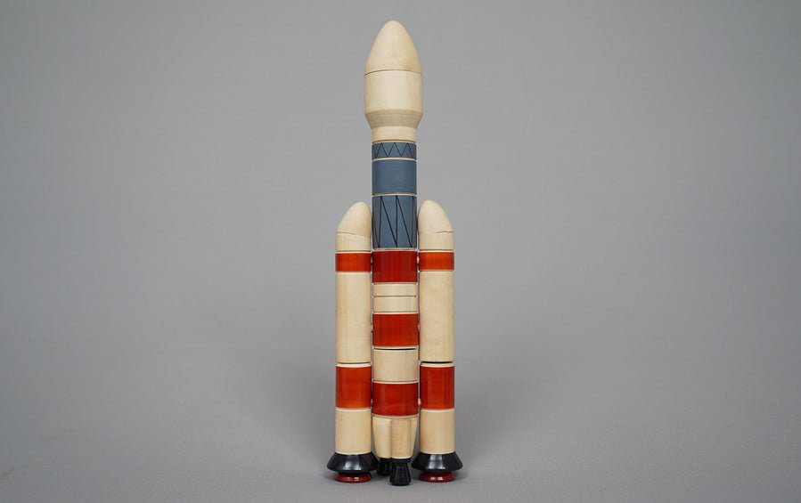 ISRO GSLV Wooden DIY Rocket Model - rocket models - indic inspirations