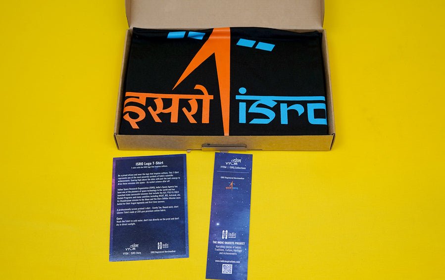 ISRO Logo Tshirt - T-shirts - indic inspirations