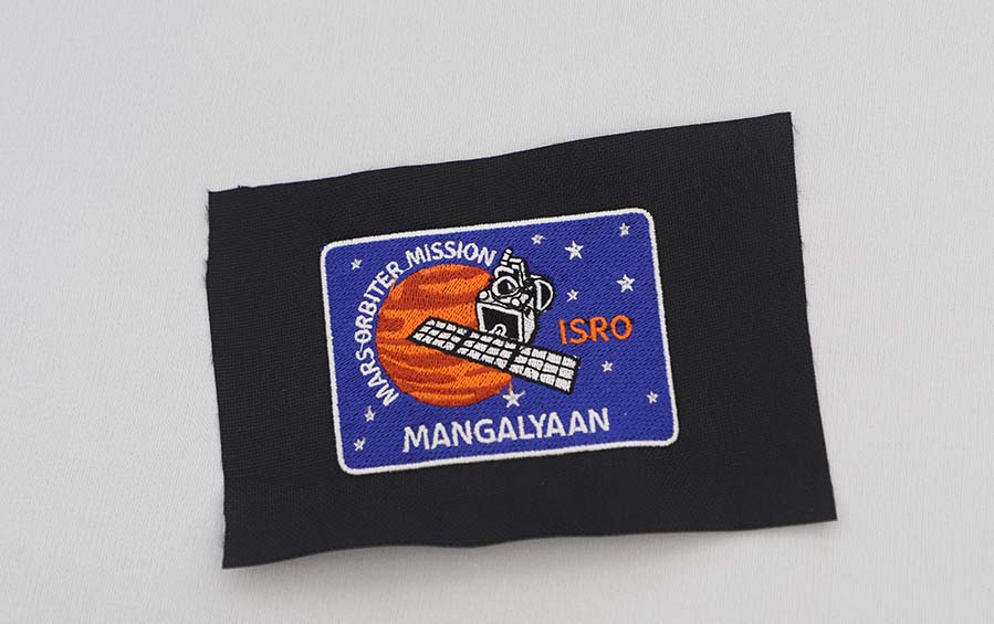 ISRO Mission Patch - Mangalyaan - Blue - Patches - indic inspirations