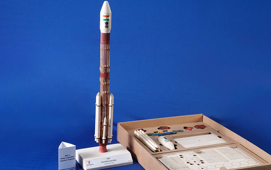 ISRO PSLV Rocket 1:100 DIY Kit - rocket models - indic inspirations