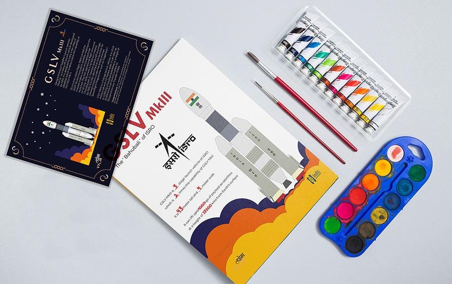 ISRO Rockets — DIY Paintings Frame - DIY kits - indic inspirations