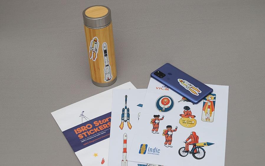 ISRO Story Stickers | Set of 15 stickers - Stickers - indic inspirations