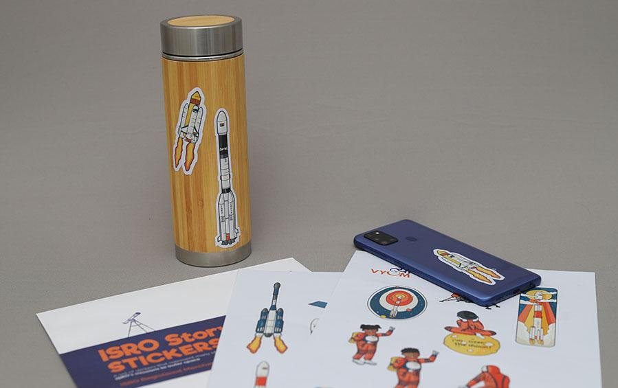 ISRO Story Stickers | Set of 15 stickers - Stickers - indic inspirations