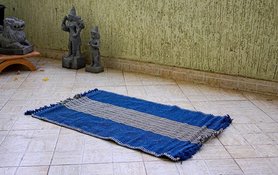 Jute-Cotton Meditation Mat - Meditation mats - indic inspirations