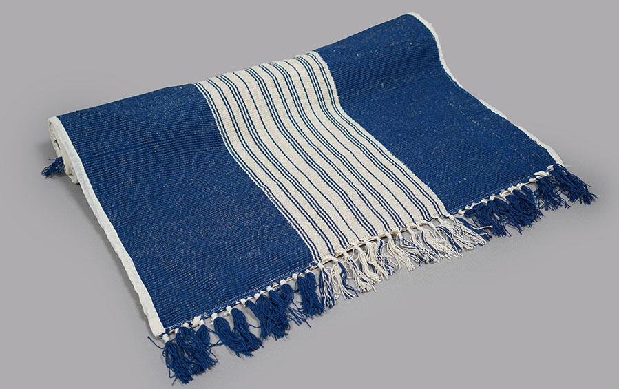 Buy Jute-Cotton Denim Blue with Pattern Indian Yoga Mat Online - Indic  Inspirations – indic inspirations