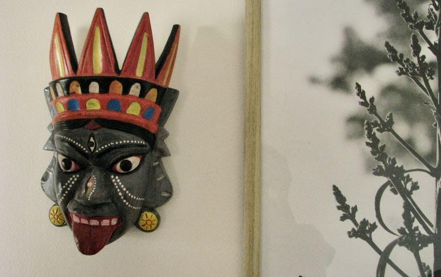 Kali Wooden Mask - Masks - indic inspirations