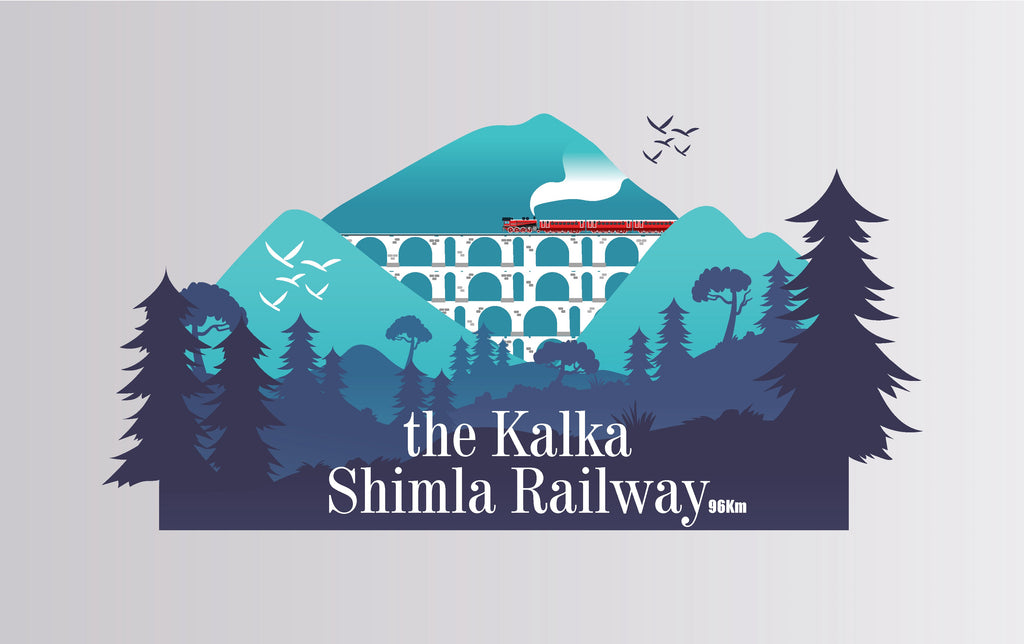 Kalka Shimla Railway | Fridge Magnet - City souvenirs - indic inspirations