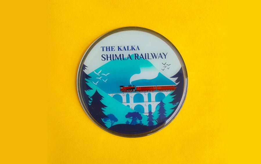 Kalka Shimla Railway | Fridge Magnet - City souvenirs - indic inspirations