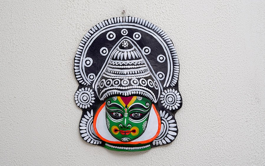 Kathakali Chhau Mask Large - Masks - indic inspirations