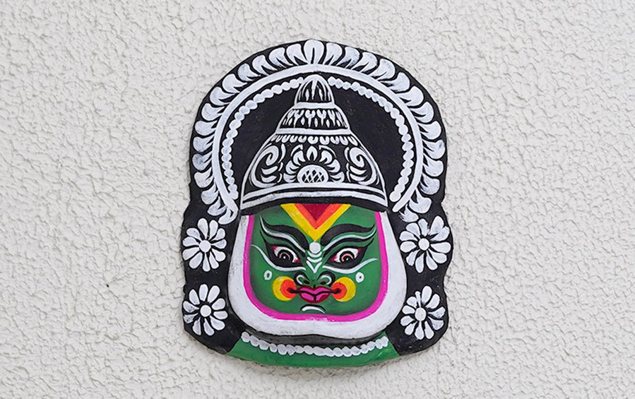 Kathakali Chhau Mask Small - Masks - indic inspirations