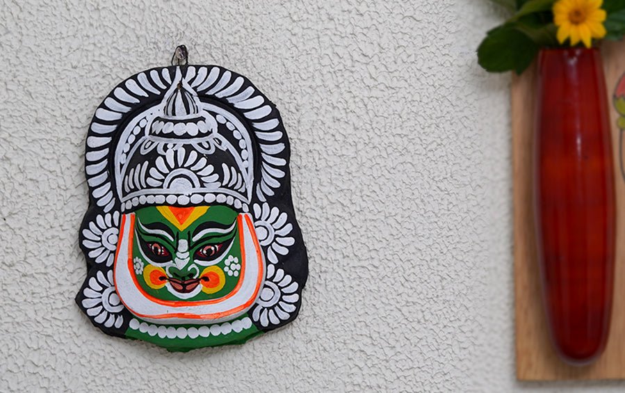 Kathakali Chhau Mask Small - Masks - indic inspirations