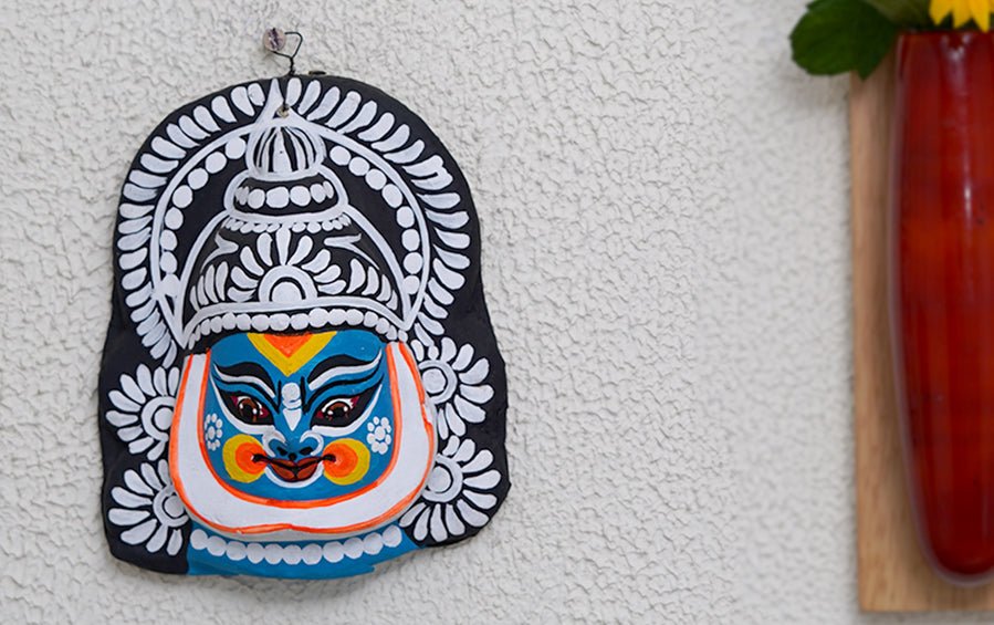 Kathakali Chhau Mask Small - Masks - indic inspirations