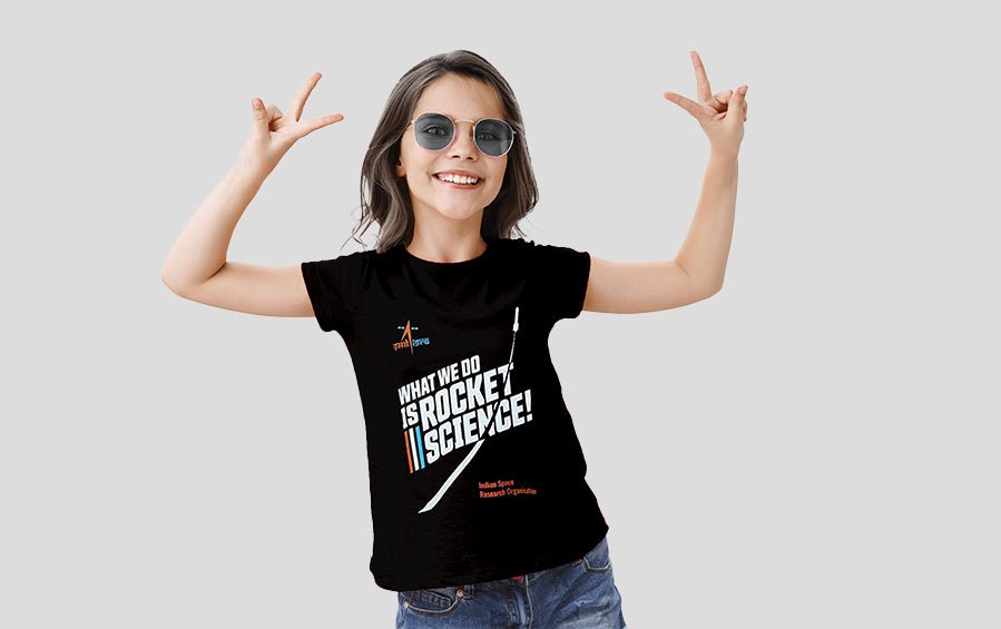 Kids Tshirt - ISRO Rocket Science - Kids T-shirts - indic inspirations