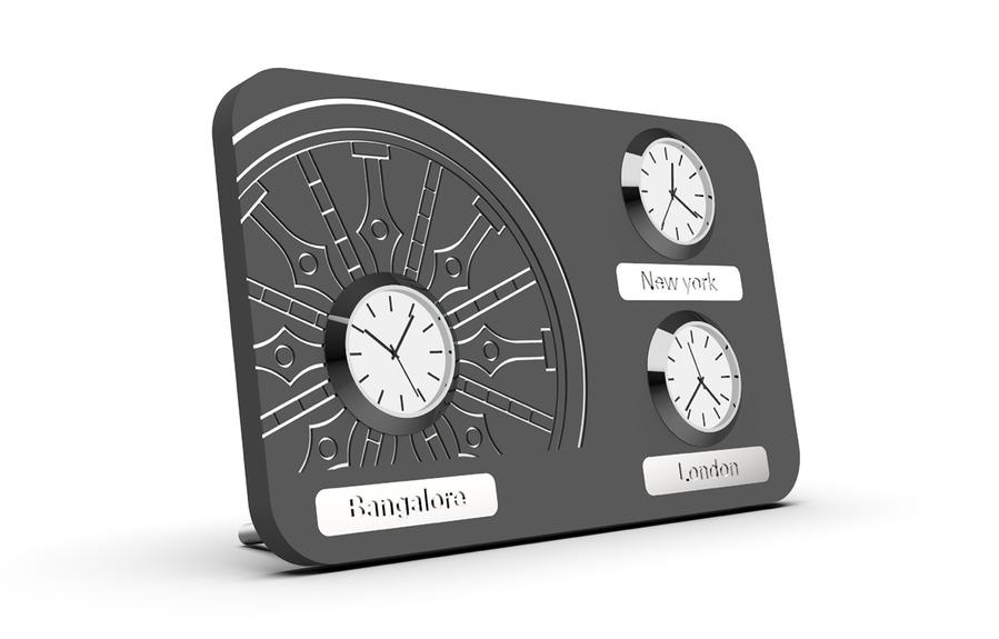 KONARK SUN TEMPLE World Clock - Desk clocks - indic inspirations