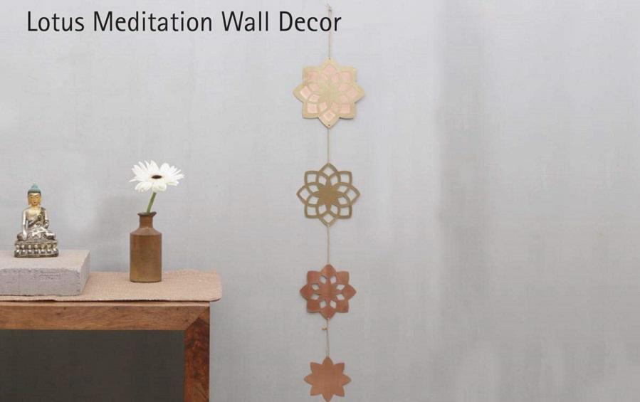 Lotus Meditation Wall Decor - Hanging décor - indic inspirations