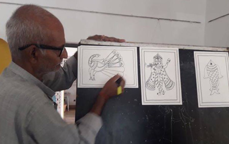 Madhubani Painting Online Workshop April 2024 - Workshops - indic inspirations