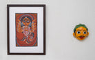 Mahishasura Mardini | Bengal Patachitra Painting | A4 Frame - paintings - indic inspirations