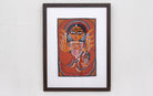 Mahishasura Mardini | Bengal Patachitra Painting | A4 Frame - paintings - indic inspirations
