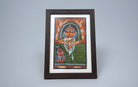 Mahishasura Mardini | Bengal Patachitra Painting | A5 Frame - paintings - indic inspirations