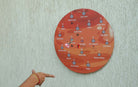 MARS WOODEN DARTBOARD - 16" - Games - indic inspirations