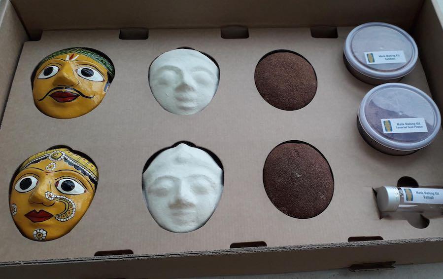 MASK MAKING Workshop Kit #WFH Set (L) - Workshop sets - indic inspirations