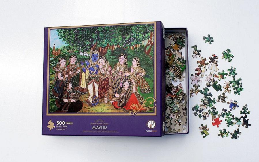 MAYUR - 500 Pcs Jigsaw Puzzle - puzzles - indic inspirations