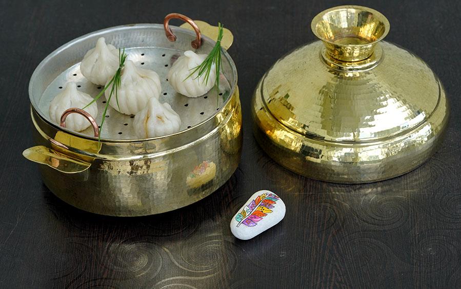 Buy Brass Modak Steamer Online - Indic Inspirations