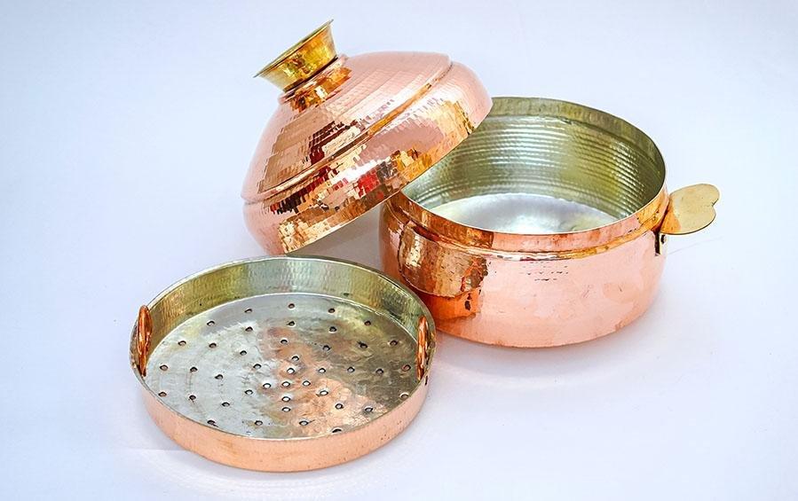 Modak Patra - Copper - Small - Cookware - indic inspirations