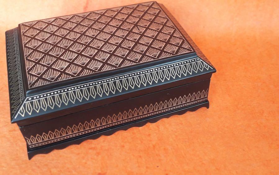 Multipurpose Box Of Bidri Craft - Jewelry boxes - indic inspirations