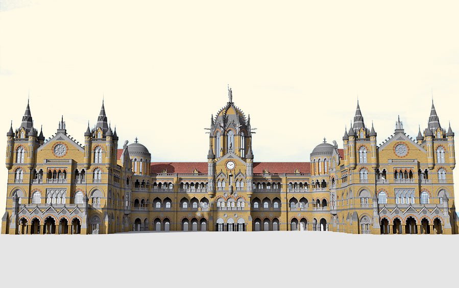 Mumbai | CSMT Scale Model | 8” W - Desk showpiece - indic inspirations