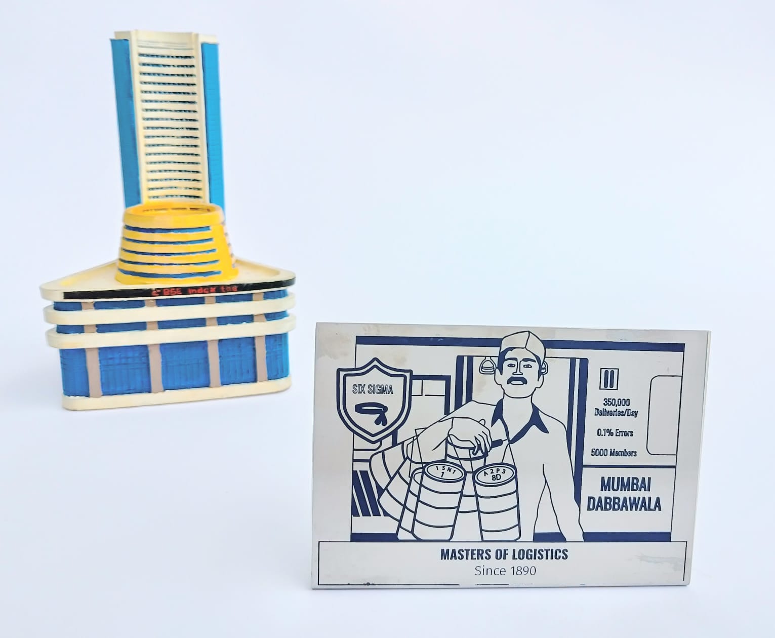 Mumbai Dabbawalas | 6 Sigma - Desk plaques - indic inspirations