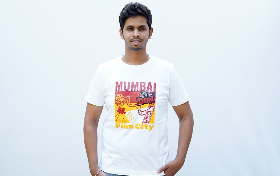 Mumbai | Film City | TShirt - T-shirts - indic inspirations