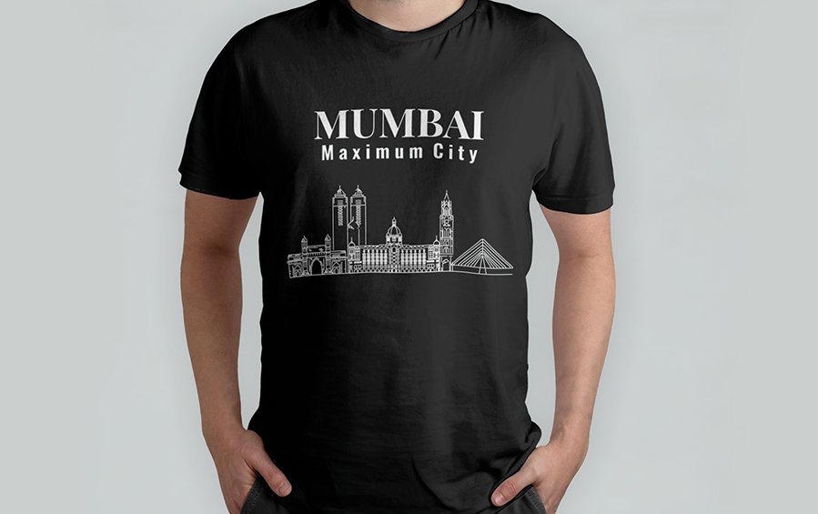 Mumbai | Maximum City | TShirt - T-shirts - indic inspirations