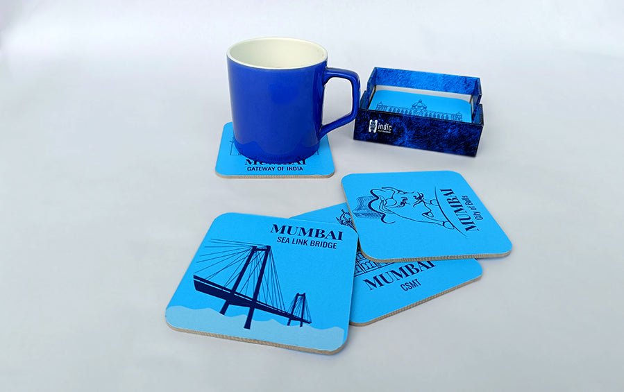 MUMBAI | Set of 6 Coasters - Coasters - indic inspirations
