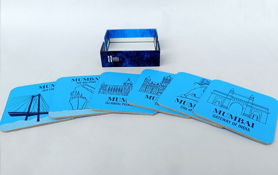 MUMBAI | Set of 6 Coasters - Coasters - indic inspirations