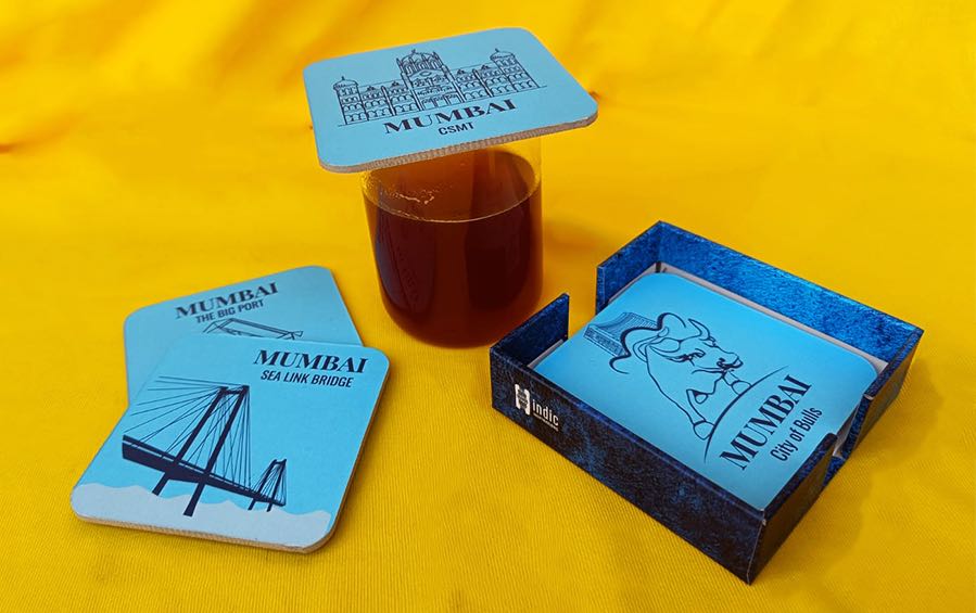 MUMBAI | Set of 6 Coasters - Coasters - indic inspirations