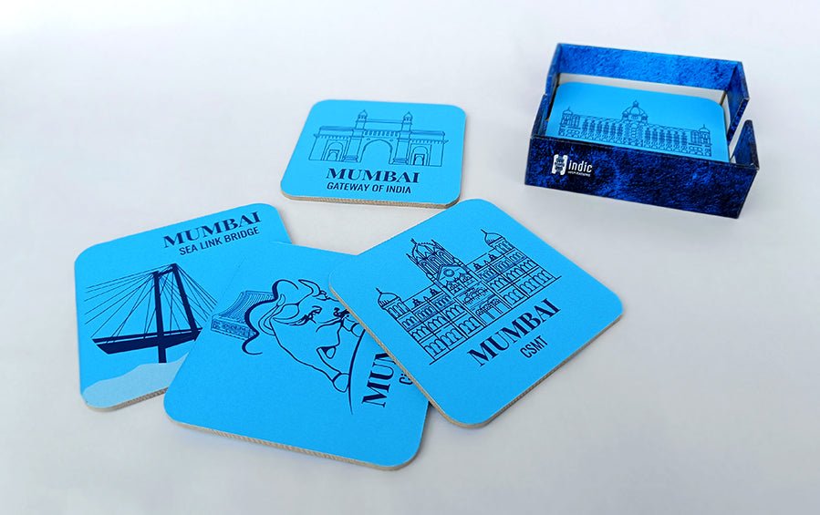 MUMBAI | Set of 6 Coasters - Coasters - indic inspirations