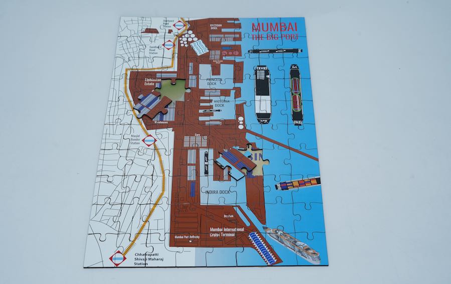 Mumbai | The Big Port | Jigsaw Puzzle | 80 pieces - puzzles - indic inspirations
