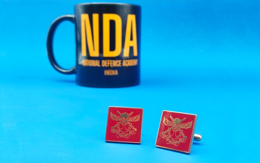 NDA Logo Cufflink - Square - Cufflinks - indic inspirations