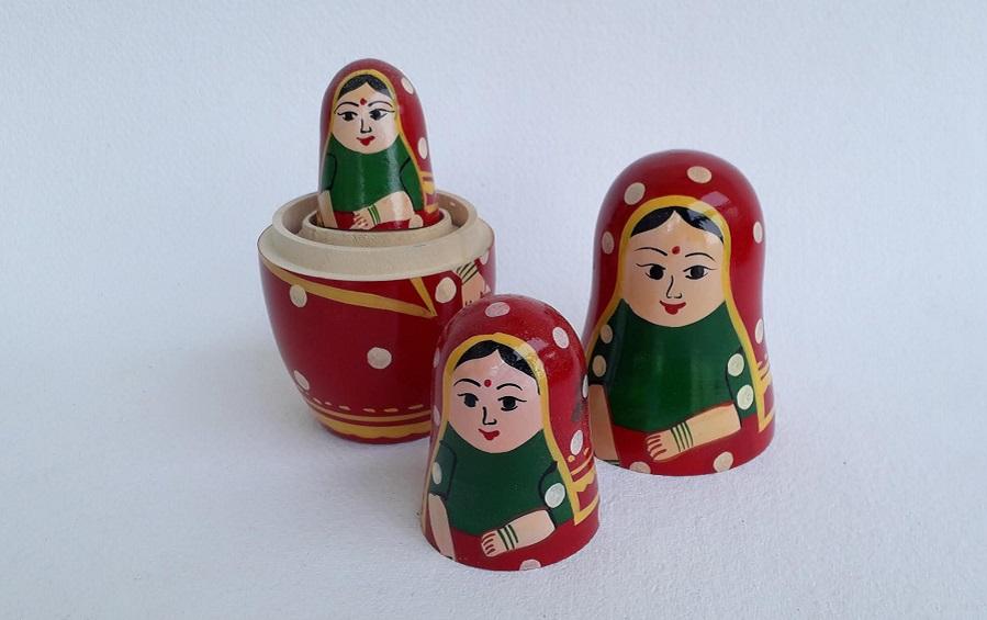 Nesting Dolls - Raja & Rani - Nesting Dolls - indic inspirations