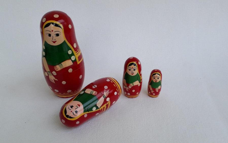 Nesting Dolls - Raja & Rani - Nesting Dolls - indic inspirations