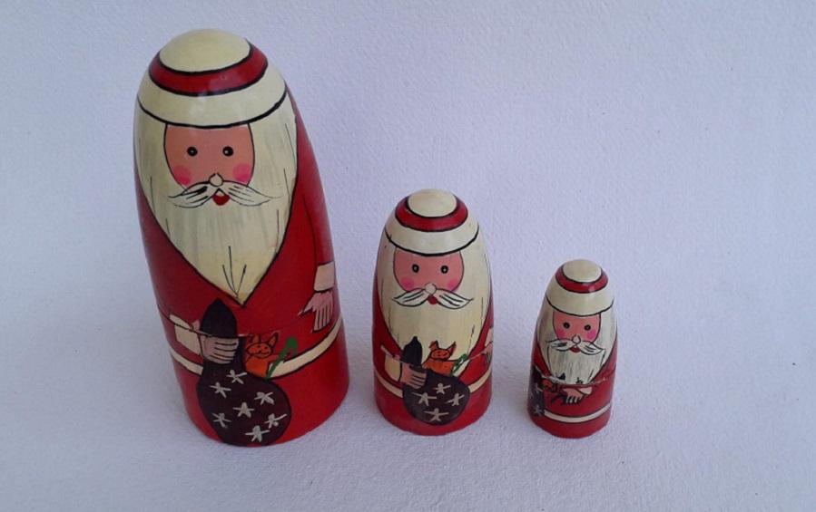 Nesting Dolls - Santa Claus - Nesting Dolls - indic inspirations