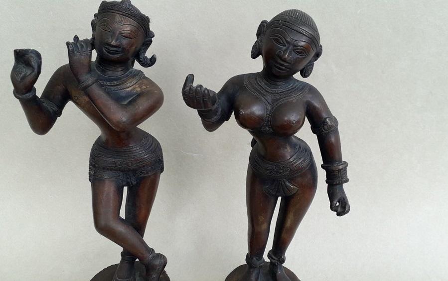 Odisha style Radha Krishna - Sculptures - indic inspirations