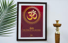 Om - Hymn of the Universe - A3 Frame - Wall Frames - indic inspirations