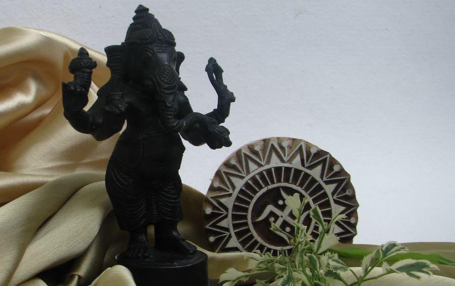 Oxi Standing Ganesha 5.5" - Sculptures - indic inspirations