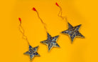 Paper Mache Hanging Star Set of 6 - Christmas Gift Sets - indic inspirations