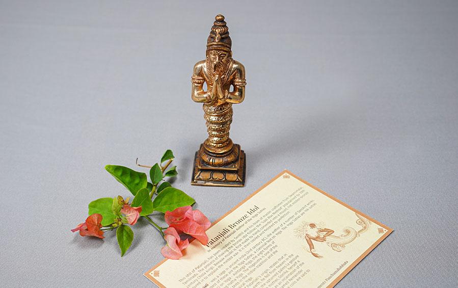 Patanjali - Bronze Idol 5" - Bronze Idols - indic inspirations